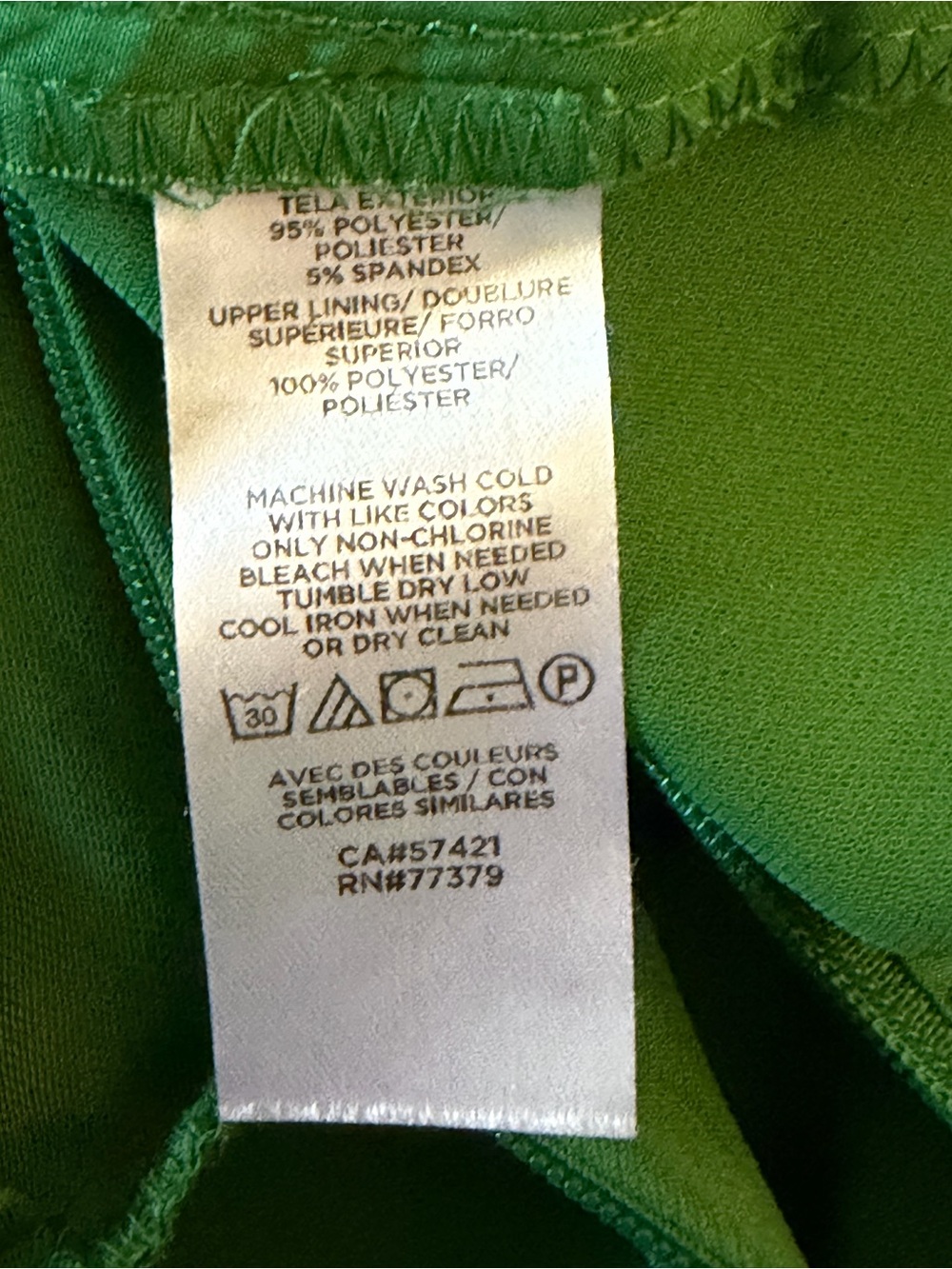 Anne Taylor Green Wrap-Front Wide-Leg Jumpsuit - Picture 11 of 11